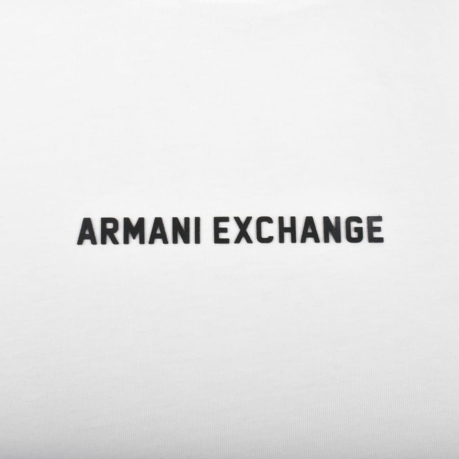 Armani Exchange Logo T Shirt Off White | Mainline Menswear